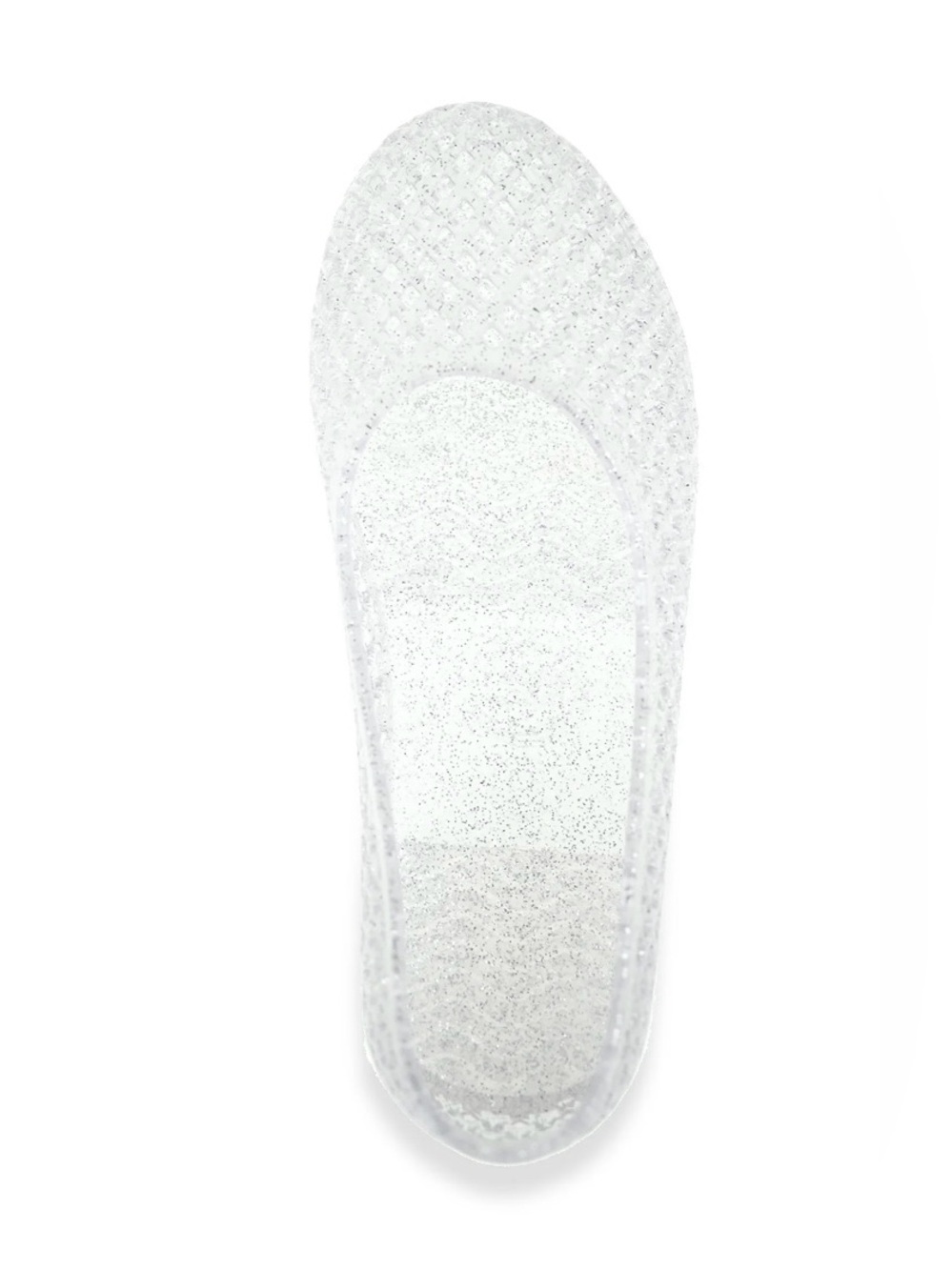 NWT Big Girl’s wonder nation Clear Glitter Jelly Ballet